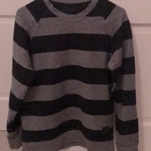 AE gray/black stripe sweater